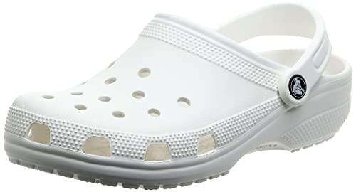 Crocs Kids' Classic Clog , White, 3 Little Kid
