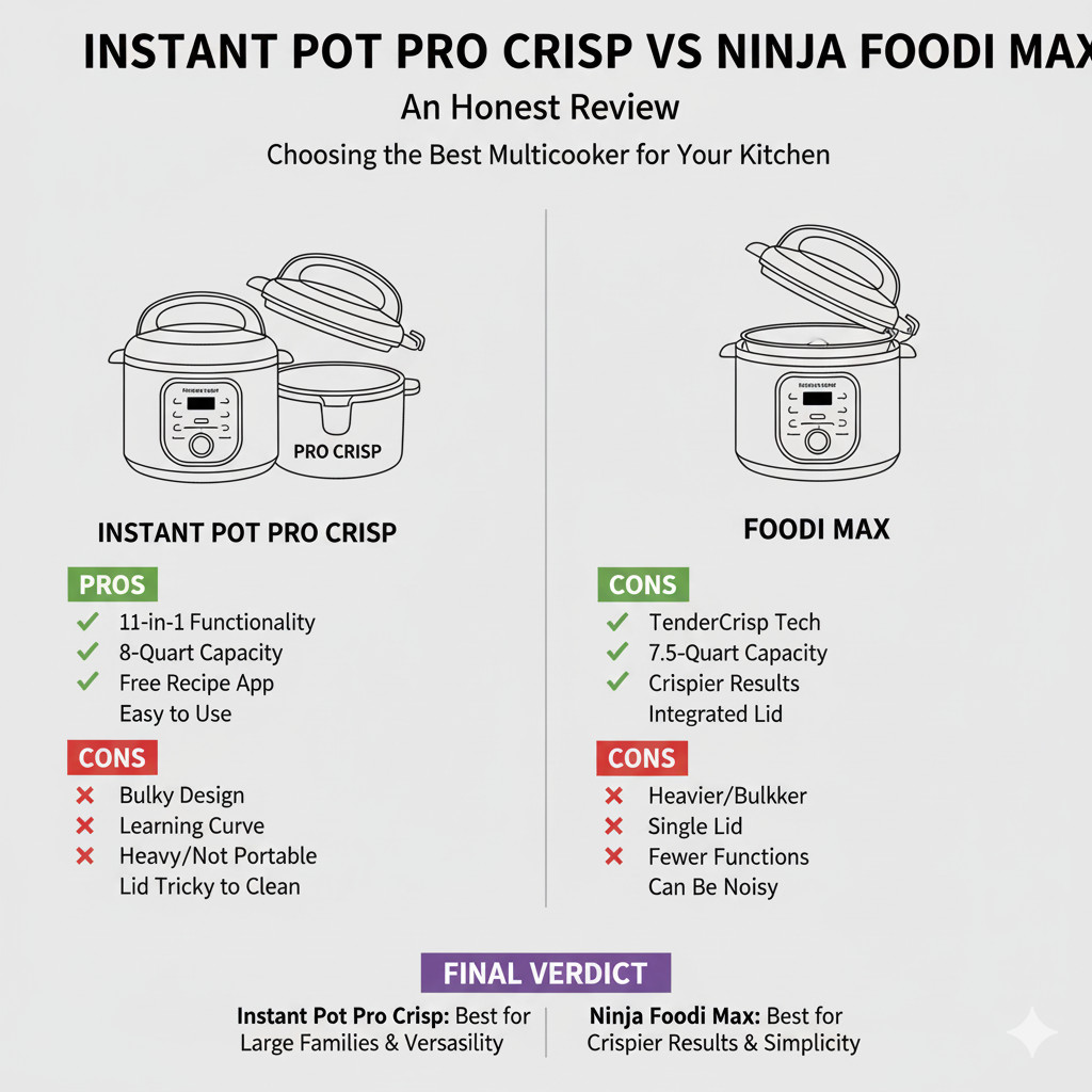 instant pot pro crisp vs ninja foodi max