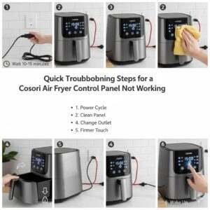 Cosori air fryer control panel not working
