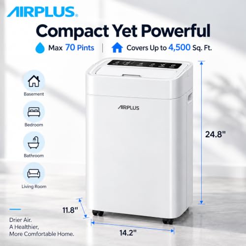 Best 70 Pint Dehumidifier For Basement